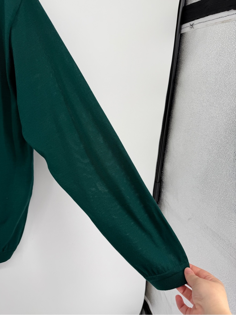 St. Croix Grandpacore Quiet Luxury Preppy Crewneck Sweater in Green SzL - Picture 8 of 11